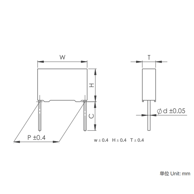 MKP62 series Metallized Polypropylene Film AC Capacitor (Box-Type)