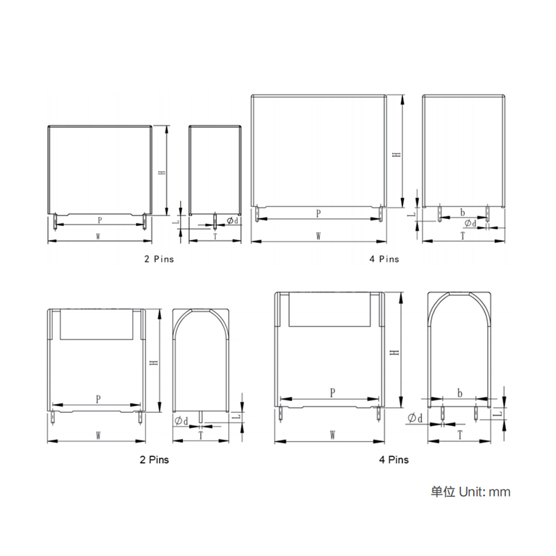 WDC series DC-Link Capacitor for PCB