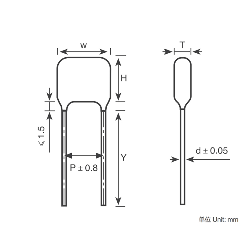 CBB13 Polypopylene Film/Foil Capacitor (Non-Inductive)