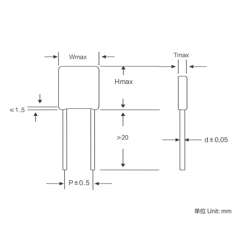 CL11 Inductive Metallized Foil Polyester Film Capacitor